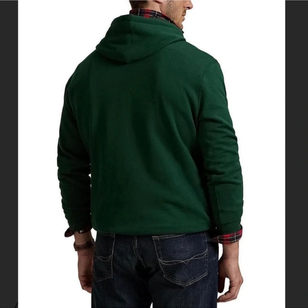 POLO RALPH LAUREN MEN’S WINTER POLO BEAR HOODIE GREEN NWT M